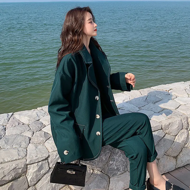Blue Ocean Suit Women's Spring 2021 New Korean Temperament British Leisure Suit Top Business Suit Genuine Fashion Favourite Hot
Blue Ocean Suit Women's Spring 2021 New Korean Temperament British Leisure Suit Top Business Suit Genuine Fashion Favourite Hot
