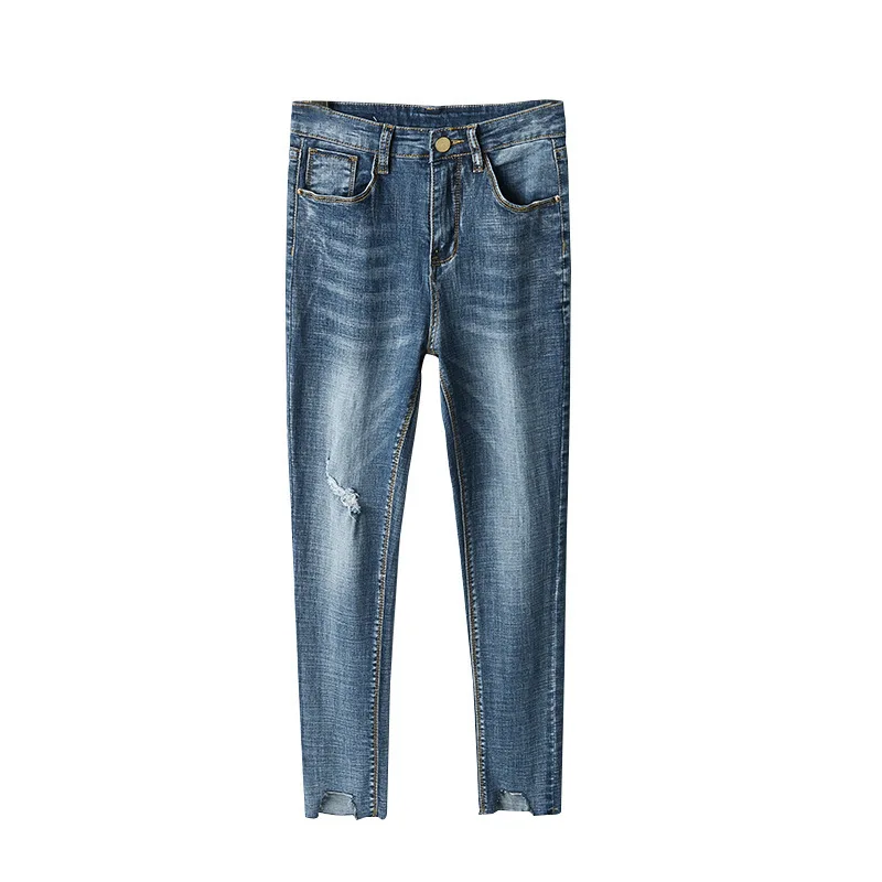 za 2021 summer women's slim sportswear high waist pierced jeans women's new small foot pencil pants women's skinny jeans
za 2021 summer women's slim sportswear high waist pierced jeans women's new small foot pencil pants women's skinny jeans