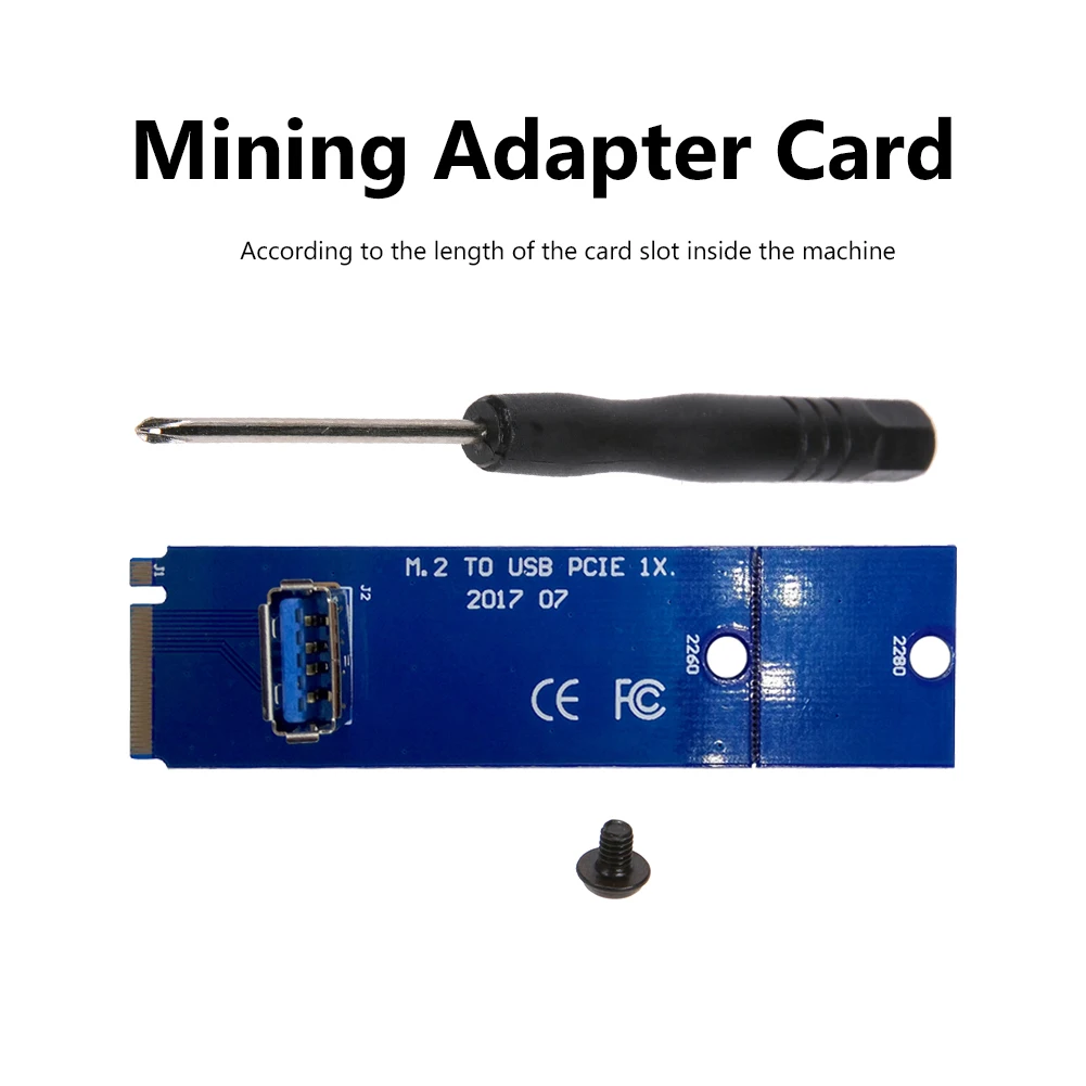 High Speed NGFF M.2 to USB 3.0 Transfer Card Extender M2 to USB3.0 Adapter for PCI-E Riser Card Graphics GPU Mining Miner
High Speed NGFF M.2 to USB 3.0 Transfer Card Extender M2 to USB3.0 Adapter for PCI-E Riser Card Graphics GPU Mining Miner