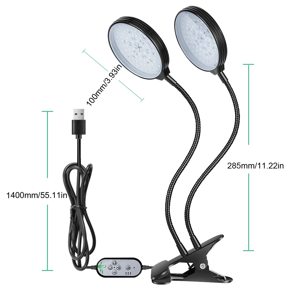 USB Grow Light 15/30/45/60W Full Spectrum Timer Control Growing Light Seedling Gardening Plant Vegetables Growth Lamp
USB Grow Light 15/30/45/60W Full Spectrum Timer Control Growing Light Seedling Gardening Plant Vegetables Growth Lamp