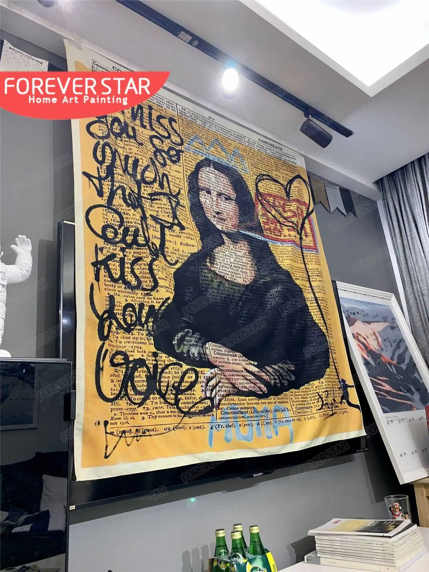 Mona Lisa Graffiti Tapestry Wall Hanging Bohemian Beach Mat Polyester Blanket Yoga Mat Home Bedroom Art Carpet
Mona Lisa Graffiti Tapestry Wall Hanging Bohemian Beach Mat Polyester Blanket Yoga Mat Home Bedroom Art Carpet