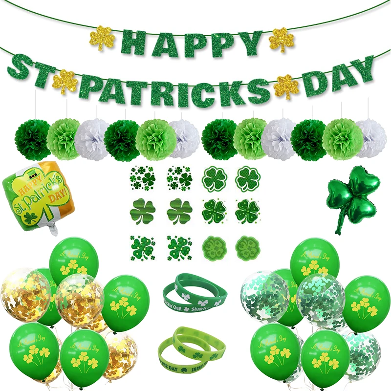 St. Patrick's Day Party Decorations, Characters, Various Forms Of Balloons, A Variety Of Bracelets Travel Self-help Decorations
St. Patrick's Day Party Decorations, Characters, Various Forms Of Balloons, A Variety Of Bracelets Travel Self-help Decorations