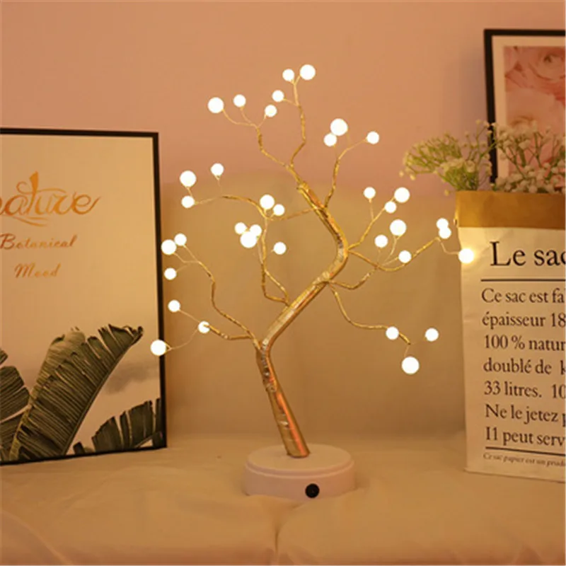 USB LED Night Light Mini Christmas Tree Copper Wire Garland Light Bedroom Decoration Fairy Tale Lighting Holiday Lighting
USB LED Night Light Mini Christmas Tree Copper Wire Garland Light Bedroom Decoration Fairy Tale Lighting Holiday Lighting
