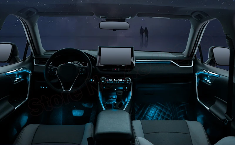 64-Color Decorative Atmosphere Lamp illuminated Door Foot strip Button And APP Control Neon Ambient Light For Toyota RAV4 2020
64-Color Decorative Atmosphere Lamp illuminated Door Foot strip Button And APP Control Neon Ambient Light For Toyota RAV4 2020