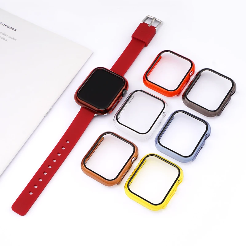 Cover for Apple Watch Case 44mm 40mm 42mm 38mm Transparent Plating PC Frame Shell Screen Protector Apple Watch Series 6 se 5 4 3
Cover for Apple Watch Case 44mm 40mm 42mm 38mm Transparent Plating PC Frame Shell Screen Protector Apple Watch Series 6 se 5 4 3