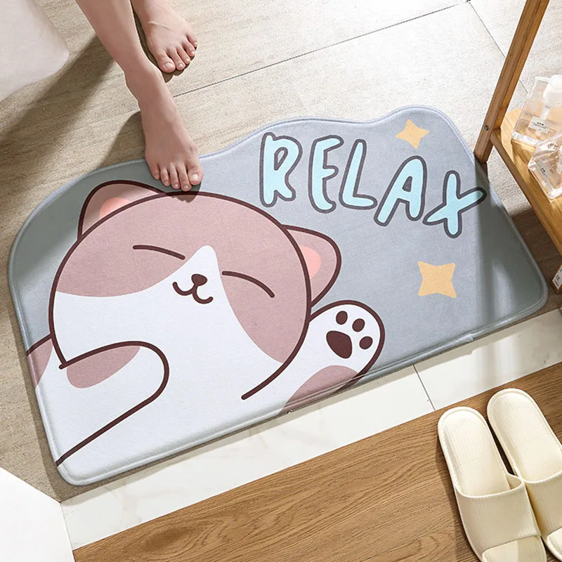 

Non-slip Bathmat Cartoons Bathroom Bath Mats Doormat Antislip Shower Pad Floor Rugs Carpet Room Door Bath Mat