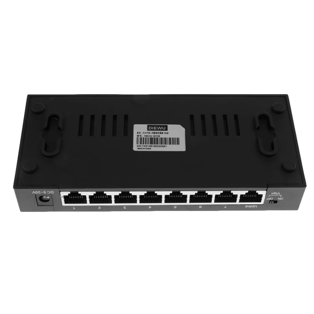 8 Port Gigabit Switch 10/100/1000Mbps LAN Ethernet Fast Desktop Network Switching Hub Without Power Adapter Black
8 Port Gigabit Switch 10/100/1000Mbps LAN Ethernet Fast Desktop Network Switching Hub Without Power Adapter Black