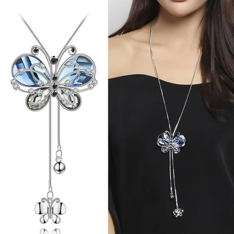 Trendy Butterfly Long Necklace For Women Vintage Geometric Dangle Choker Necklaces & Pendants Sweater Chain New Fashion Jewelry
Trendy Butterfly Long Necklace For Women Vintage Geometric Dangle Choker Necklaces & Pendants Sweater Chain New Fashion Jewelry