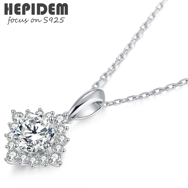 HEPIDEM 100% Really 1ct 6.5mm D Moissanite 925 Sterling Silver Necklace Diamond Test Passed Jewelry Women Christmas Gift H1693
HEPIDEM 100% Really 1ct 6.5mm D Moissanite 925 Sterling Silver Necklace Diamond Test Passed Jewelry Women Christmas Gift H1693