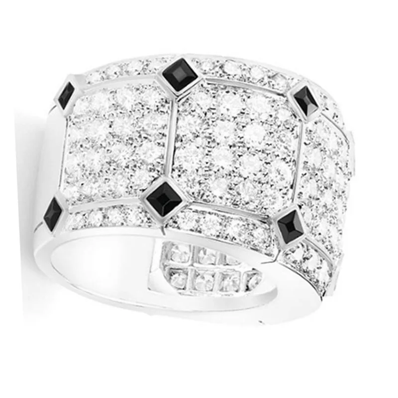 Trendy Unisex Open Adjustable Ring Inlaid Full Bling Iced Rhinestone AAA CZ Circle for Women Men Party Causal Fashion Jewelry
Trendy Unisex Open Adjustable Ring Inlaid Full Bling Iced Rhinestone AAA CZ Circle for Women Men Party Causal Fashion Jewelry