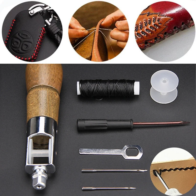 Leather Sewing Kit Stitching Sewing Awl Professional Accessories Heavy Fabric Bag Belt Repair Lockstitch DIY Manual Tools Set
Leather Sewing Kit Stitching Sewing Awl Professional Accessories Heavy Fabric Bag Belt Repair Lockstitch DIY Manual Tools Set