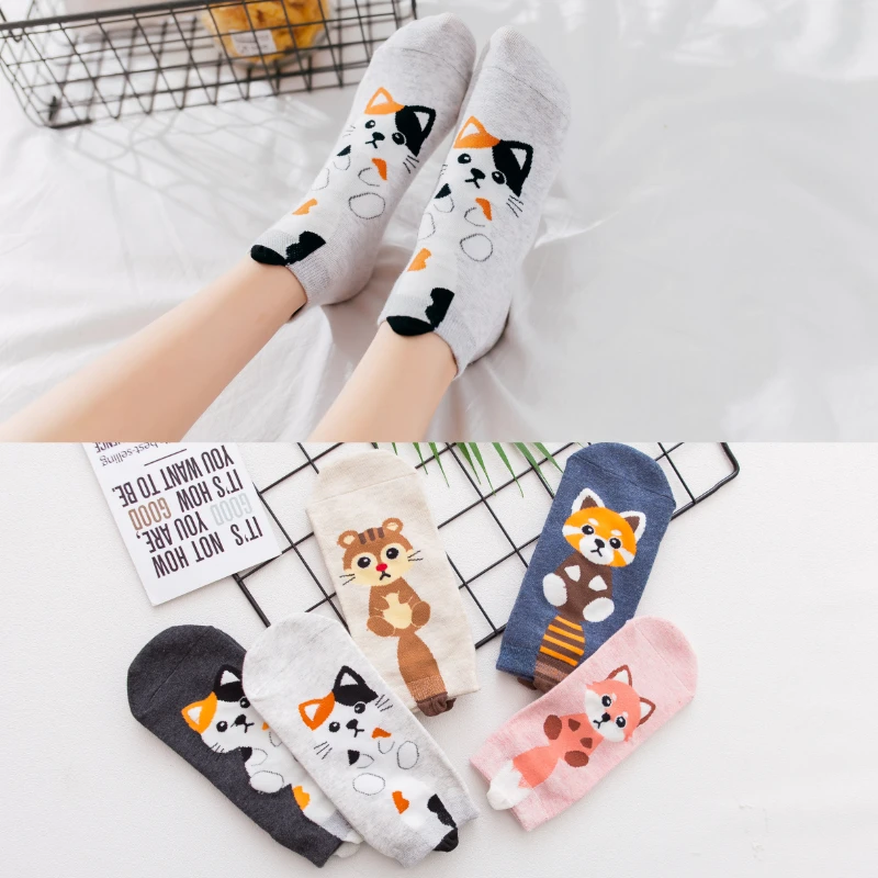 Printed Cartoon Animals Socks Funny Unisex Harajuku Girls Ankle Socks Novelty Summer Short Cotton Cute tail korean style women
Printed Cartoon Animals Socks Funny Unisex Harajuku Girls Ankle Socks Novelty Summer Short Cotton Cute tail korean style women