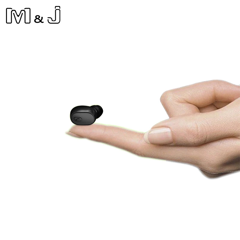 M & J Мини Bluetooth наушники с микрофоном беспроводная гарнитура музыкальные V4.1