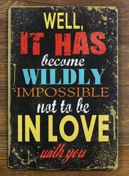 Wall Metal Wildly love Painting Vintage Tin Sign Metal Wall Art Shabby Plaque Sign
Wall Metal Wildly love Painting Vintage Tin Sign Metal Wall Art Shabby Plaque Sign