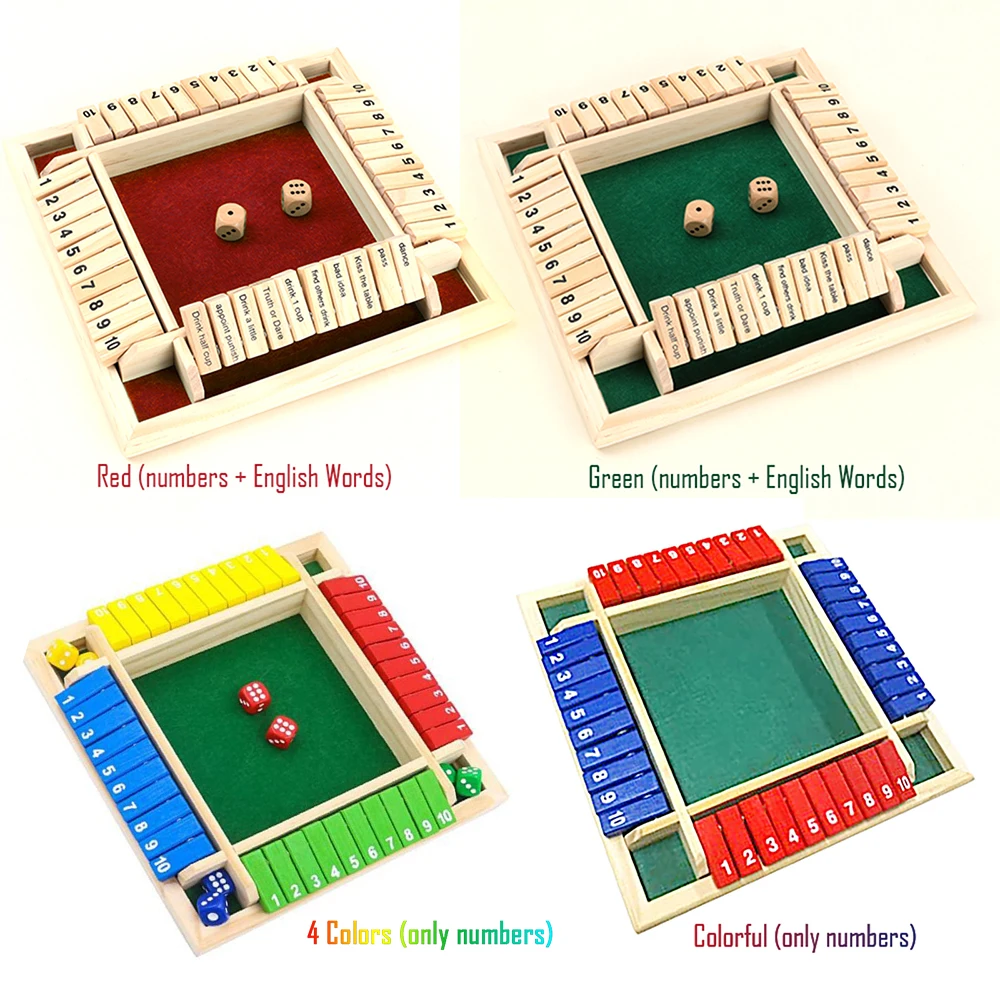 Wood Four Sided 10 Numbers Board Game Set Dice Table Entertainment Board Games Toy For Family Adults Party
Wood Four Sided 10 Numbers Board Game Set Dice Table Entertainment Board Games Toy For Family Adults Party