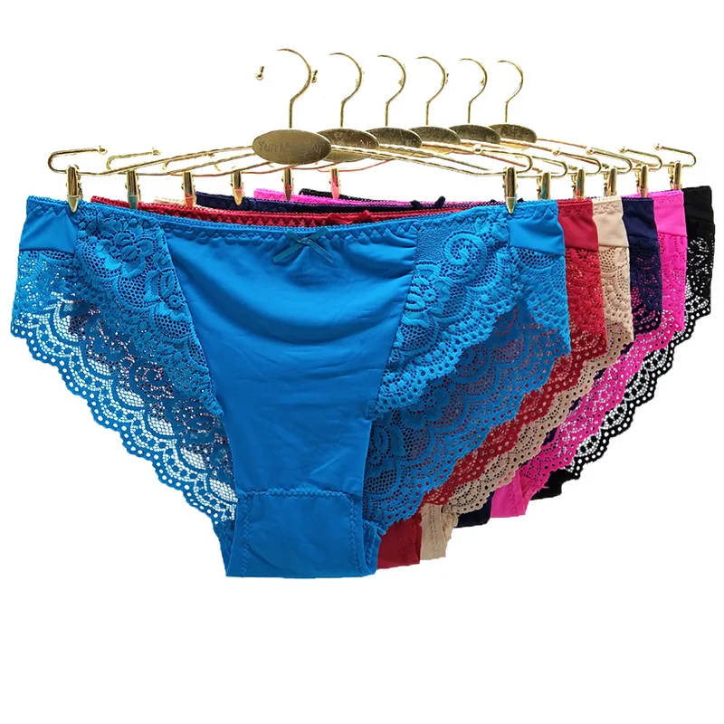 12Pcs Women's Panties Lace Thong Females Underwear Sexy Lingerie Nylon Breathable Ladies Briefs Seamless Underpant for Women 
12Pcs Women's Panties Lace Thong Females Underwear Sexy Lingerie Nylon Breathable Ladies Briefs Seamless Underpant for Women