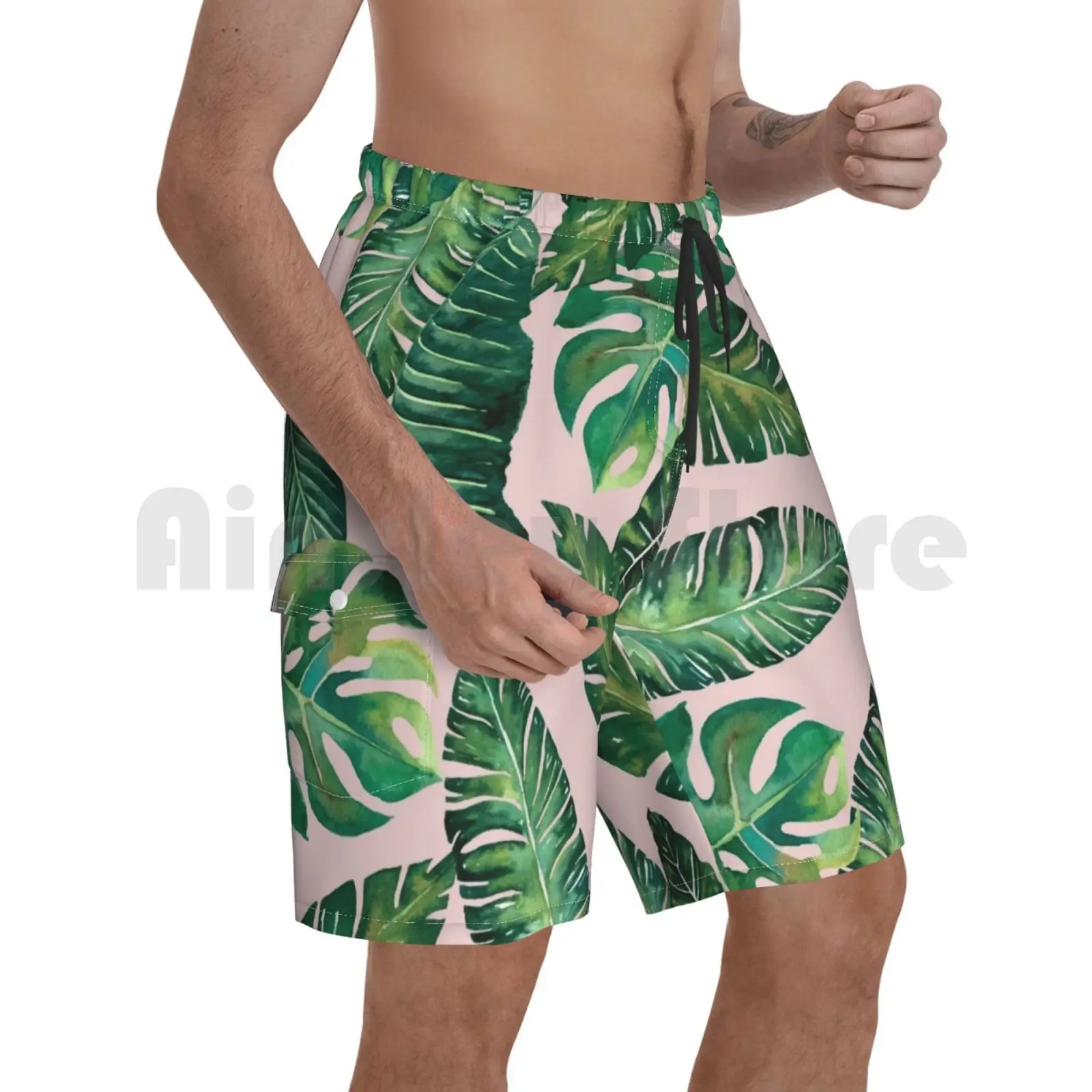 Jungle Leaves , Banana , Monstera Pink Beach Shorts Men Beach Pants Swimwear Ink Pattern Watercolor Banana Monstera
Jungle Leaves , Banana , Monstera Pink Beach Shorts Men Beach Pants Swimwear Ink Pattern Watercolor Banana Monstera