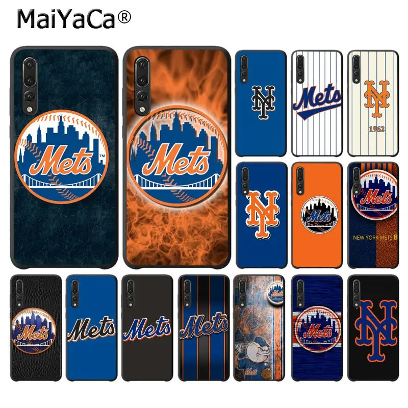 MaiYaCa New York Mets мягкий черный чехол для телефона из ТПУ Huawei P10 plus 20 pro P20 lite mate9 10 honor