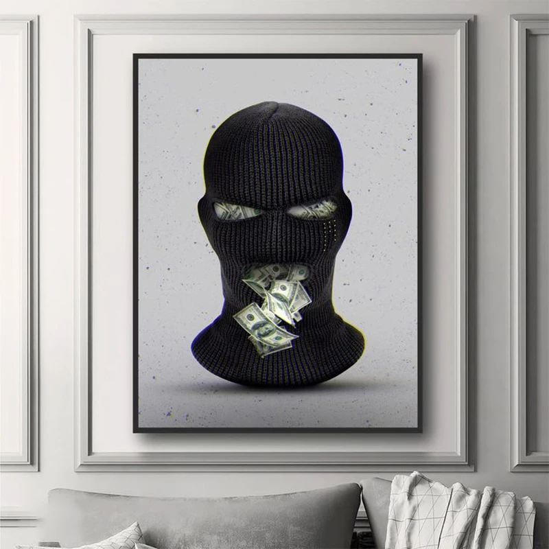 Abstract Fashion Painting Money Canvas Poster Motivation Black Mask Prints On Wall Office Home Decor Art Pictures
Abstract Fashion Painting Money Canvas Poster Motivation Black Mask Prints On Wall Office Home Decor Art Pictures