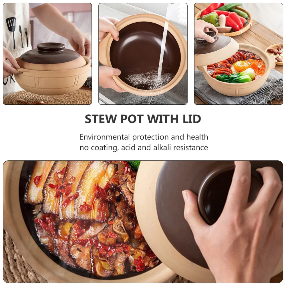 1pc 500ML Casserole Stew Pot Ceramic Cooking Pot with Lid (Assorted Color) 
1pc 500ML Casserole Stew Pot Ceramic Cooking Pot with Lid (Assorted Color)