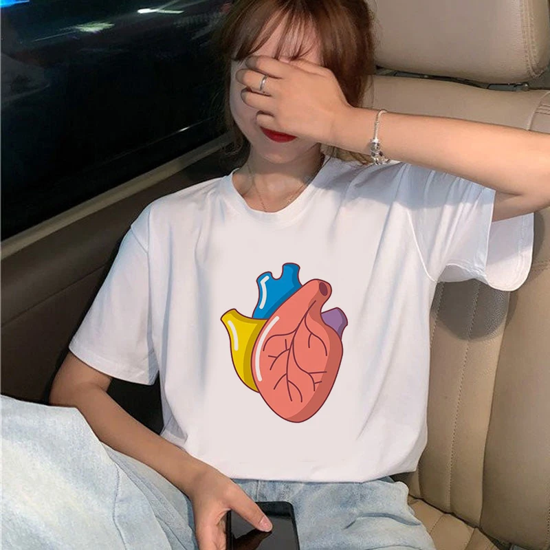 Fashion Summer White Harajuku T Shirt Women Tops Tees 3D Short Sleeve Heart Print Funny Tshirt Women Tops
Fashion Summer White Harajuku T Shirt Women Tops Tees 3D Short Sleeve Heart Print Funny Tshirt Women Tops