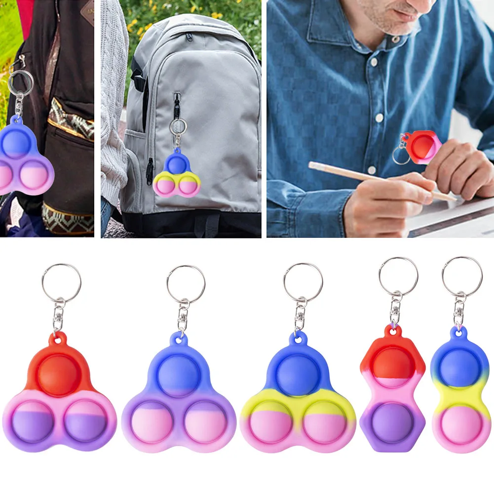 Push Bubble Stress Relief Toy Keychain Silicone Squeeze Toy Puzzle Education Squeezing Toys Stress Reliever Anti-stress Toy
Push Bubble Stress Relief Toy Keychain Silicone Squeeze Toy Puzzle Education Squeezing Toys Stress Reliever Anti-stress Toy