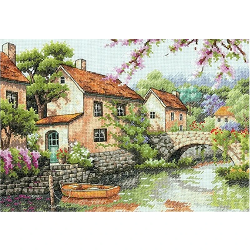 Top Quality Gold Collection Counted Cross Stitch Kit Village Canal River Dim 70-35330 35330
Top Quality Gold Collection Counted Cross Stitch Kit Village Canal River Dim 70-35330 35330