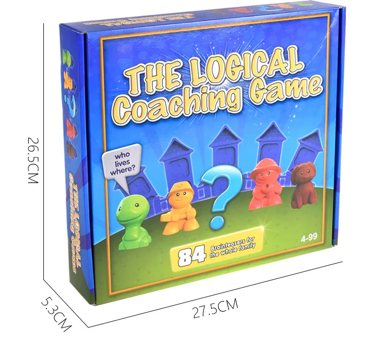 2021 New Board Game Children Toy The Logical Coaching Game 84 Brainteasers For Whole Family Cards Game
2021 New Board Game Children Toy The Logical Coaching Game 84 Brainteasers For Whole Family Cards Game