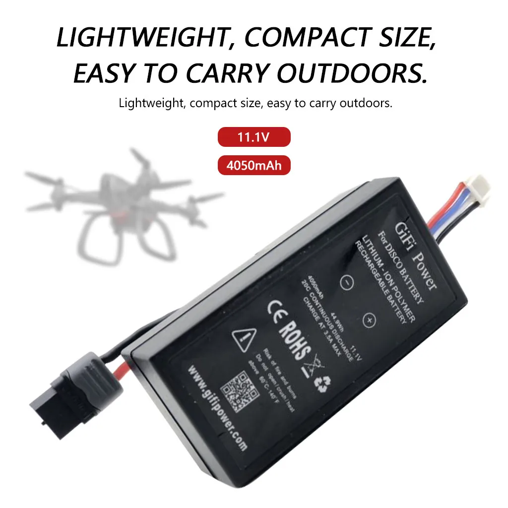 11.1v 4050mah 44.9wh Lipo Battery Outdoor Drone Backup Battery For Parrot Disco Drone Quadcopter Uav Accessories Battery #K
11.1v 4050mah 44.9wh Lipo Battery Outdoor Drone Backup Battery For Parrot Disco Drone Quadcopter Uav Accessories Battery #K