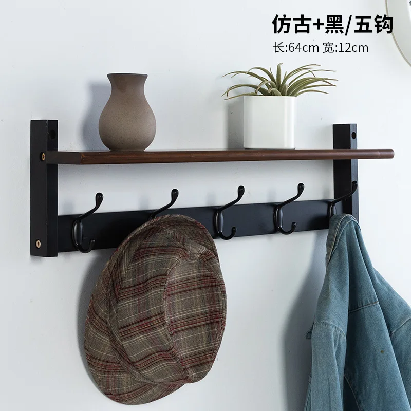 Hanger wall hanging coat rack creative solid wood bedroom clothes rack porch multifunctional hook rack
Hanger wall hanging coat rack creative solid wood bedroom clothes rack porch multifunctional hook rack