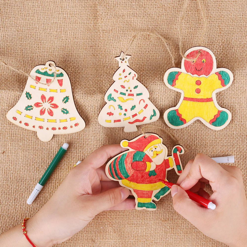 Kids Coloring DIY Wooden Pendant New Year 2020 Natural Wood Christmas Tree Ornament Wooden Xmas Gift Christmas Home Decoration
Kids Coloring DIY Wooden Pendant New Year 2020 Natural Wood Christmas Tree Ornament Wooden Xmas Gift Christmas Home Decoration
