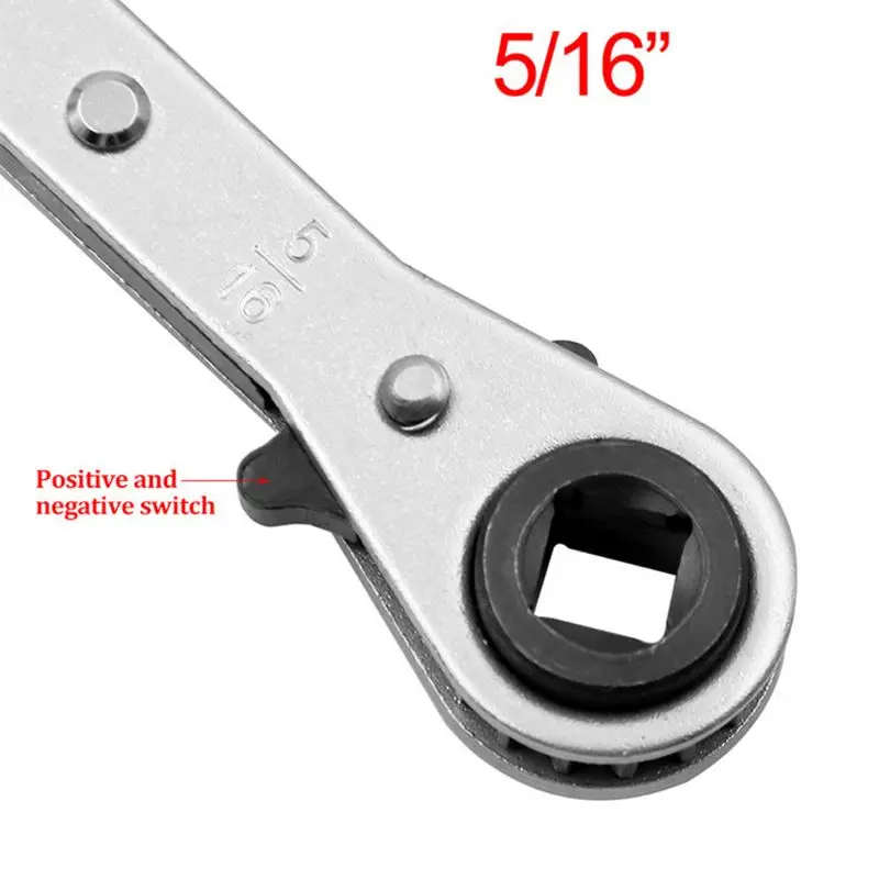 3/16" 1/4" 5/16" 3/8" Double End Ratchet Wrench Air Conditioning Refrigeration Professional Repair Tool A0KF
3/16" 1/4" 5/16" 3/8" Double End Ratchet Wrench Air Conditioning Refrigeration Professional Repair Tool A0KF