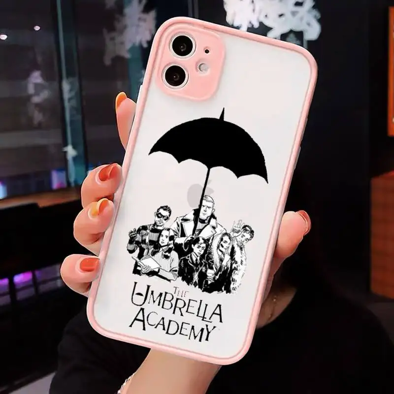 The Umbrella Academy Phone Case For iPhone 12 11 Mini Pro XR XS Max 7 8 Plus X Matte transparent Pink Back Cover
The Umbrella Academy Phone Case For iPhone 12 11 Mini Pro XR XS Max 7 8 Plus X Matte transparent Pink Back Cover