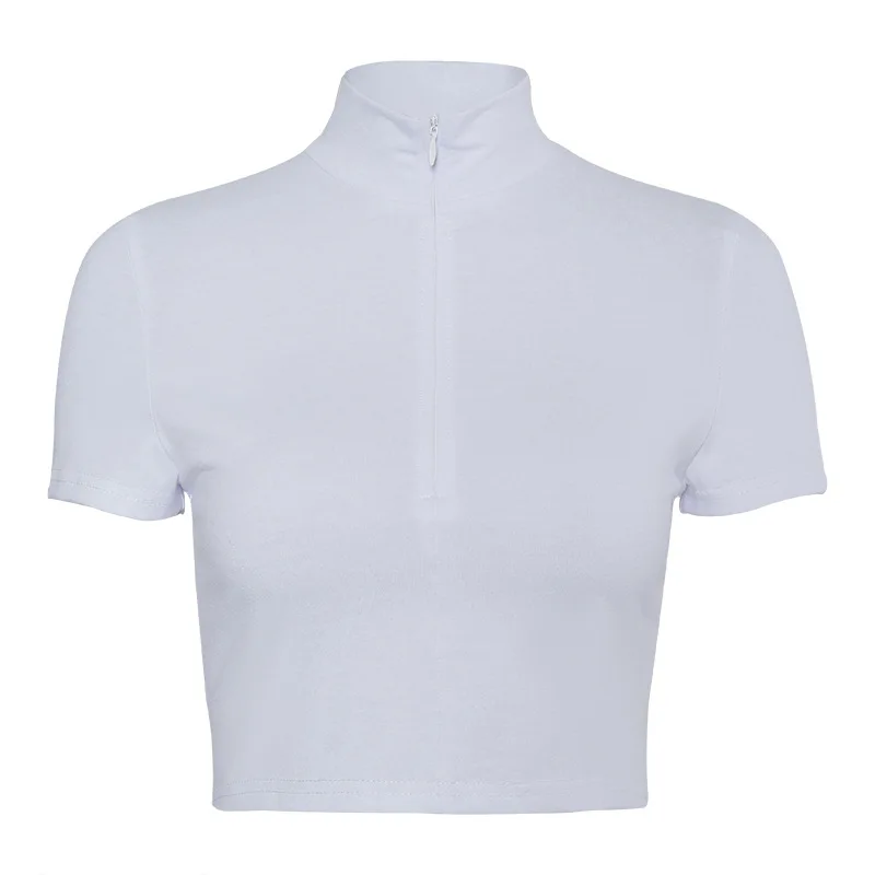 Hot 2021 Summer Women's New Invisible Zipper Short Sleeve Slim Navel T-shirt Top Women tshirt
Hot 2021 Summer Women's New Invisible Zipper Short Sleeve Slim Navel T-shirt Top Women tshirt