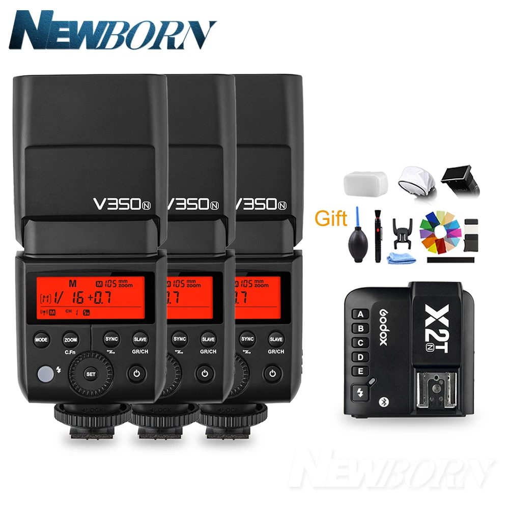Godox V350N TTL 1/8000s HSS 2 4G GN36 литий ионная аккумуляторная батарея для фотоаппарата с