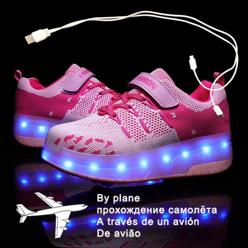 2021 New 28-40 USB Charging Children Sneakers With 2 Wheels Girls Boys Led Shoes Kids Sneakers With Wheels Roller Skate Shoes
2021 New 28-40 USB Charging Children Sneakers With 2 Wheels Girls Boys Led Shoes Kids Sneakers With Wheels Roller Skate Shoes