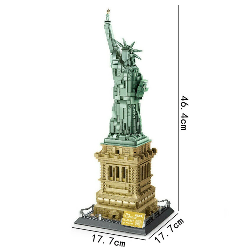 1577Pcs Statue of Liberty New York Building Blocks DIY Educational Toys Famous City Building Creative for Kids Adults
1577Pcs Statue of Liberty New York Building Blocks DIY Educational Toys Famous City Building Creative for Kids Adults