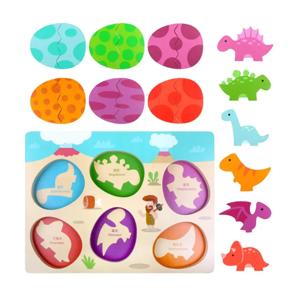 Wooden Cartoon Dinosaur Egg Jigsaw Puzzle Learning Board Kids Educational Toy
Wooden Cartoon Dinosaur Egg Jigsaw Puzzle Learning Board Kids Educational Toy