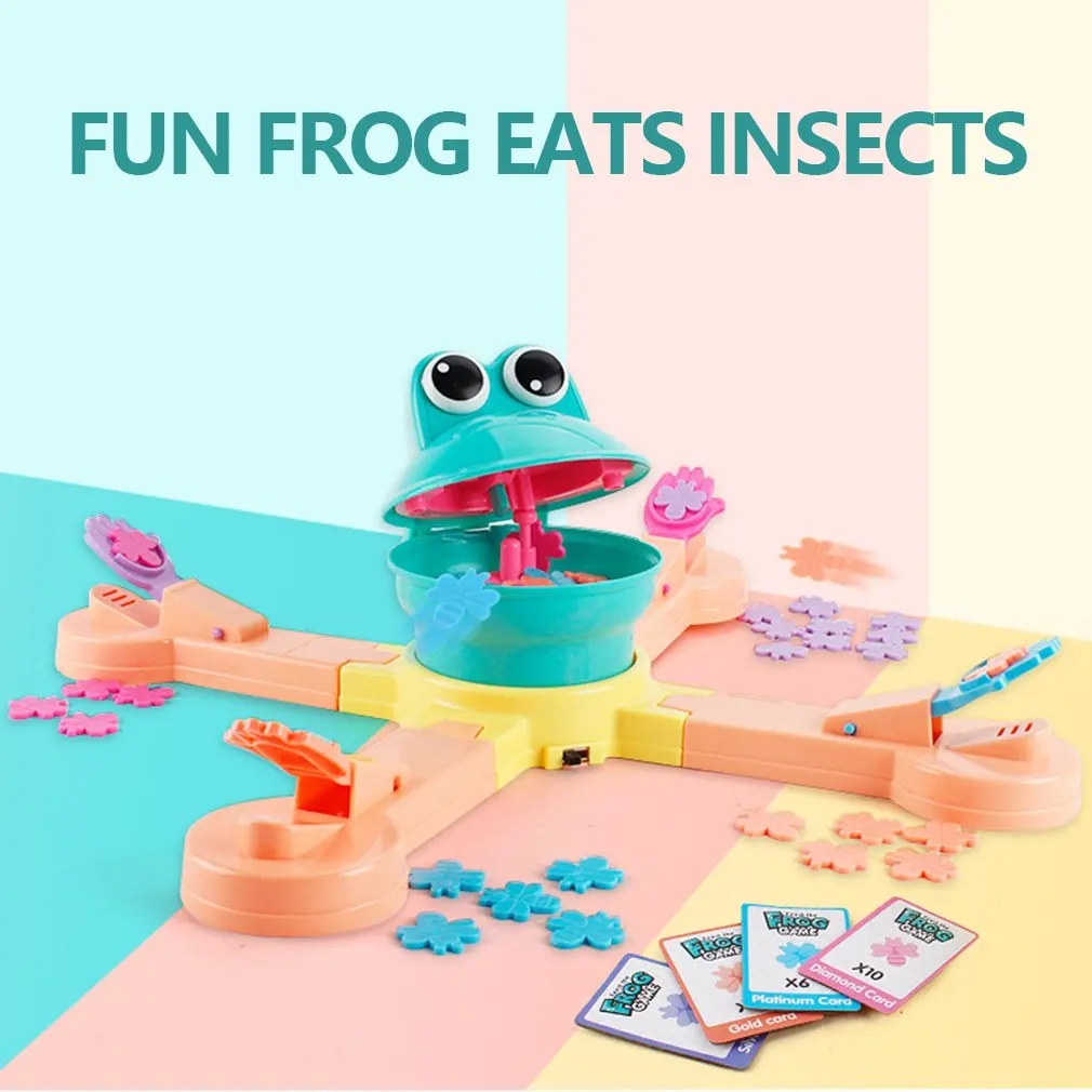 Funny Feeding frogs to eat biscuits, children's manual, educational toys, electric toys Family Party Game
Funny Feeding frogs to eat biscuits, children's manual, educational toys, electric toys Family Party Game