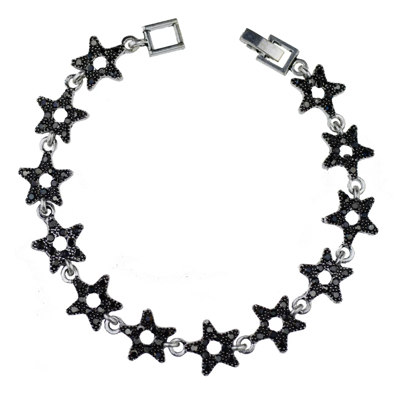 19cm Vintage Flower Bracelet For Women Gray Crystal Ancient Silver Color Holiday Beach Bohe Jewelry Skull Cross Star Fashion 
19cm Vintage Flower Bracelet For Women Gray Crystal Ancient Silver Color Holiday Beach Bohe Jewelry Skull Cross Star Fashion