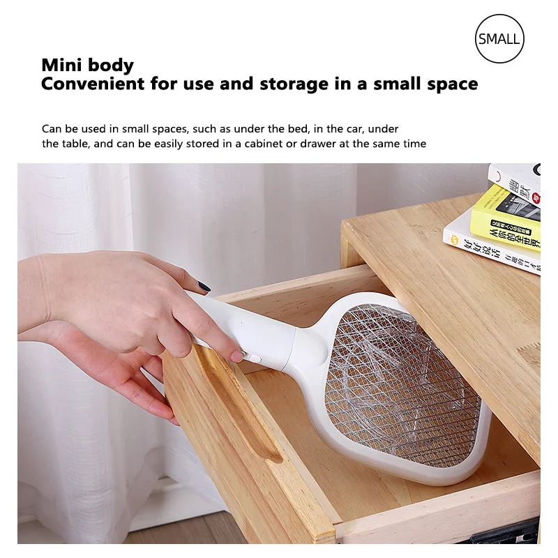 Small Portable Electric Mosquito Swatter Mosquito Racket Physical Summer Fly Swatter Trap Household Bug Zapper Insect Control
Small Portable Electric Mosquito Swatter Mosquito Racket Physical Summer Fly Swatter Trap Household Bug Zapper Insect Control