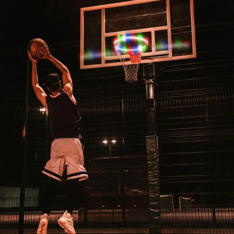 LED Hoop Solar Basketball Hoop Rim Playing At Light Shooting Accessories Attachment for Kids Solar Night Shooting Accessories
LED Hoop Solar Basketball Hoop Rim Playing At Light Shooting Accessories Attachment for Kids Solar Night Shooting Accessories