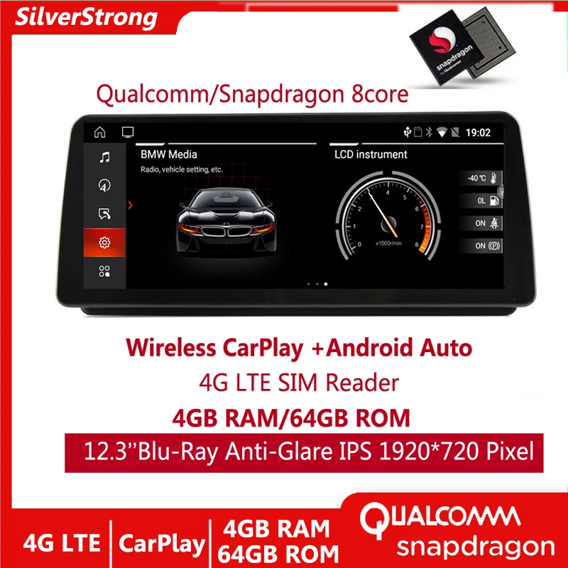 Автомобильный радиоприемник с IPS-экраном 12,3 дюйма для BMW 3 серии E90 E91 E92 E93 2005-2012, мультимедийный навигационный Головной блок iDrive Control 
Автомобильный радиоприемник с IPS-экраном 12,3 дюйма для BMW 3 серии E90 E91 E92 E93 2005-2012, мультимедийный навигационный Головной блок iDrive Control