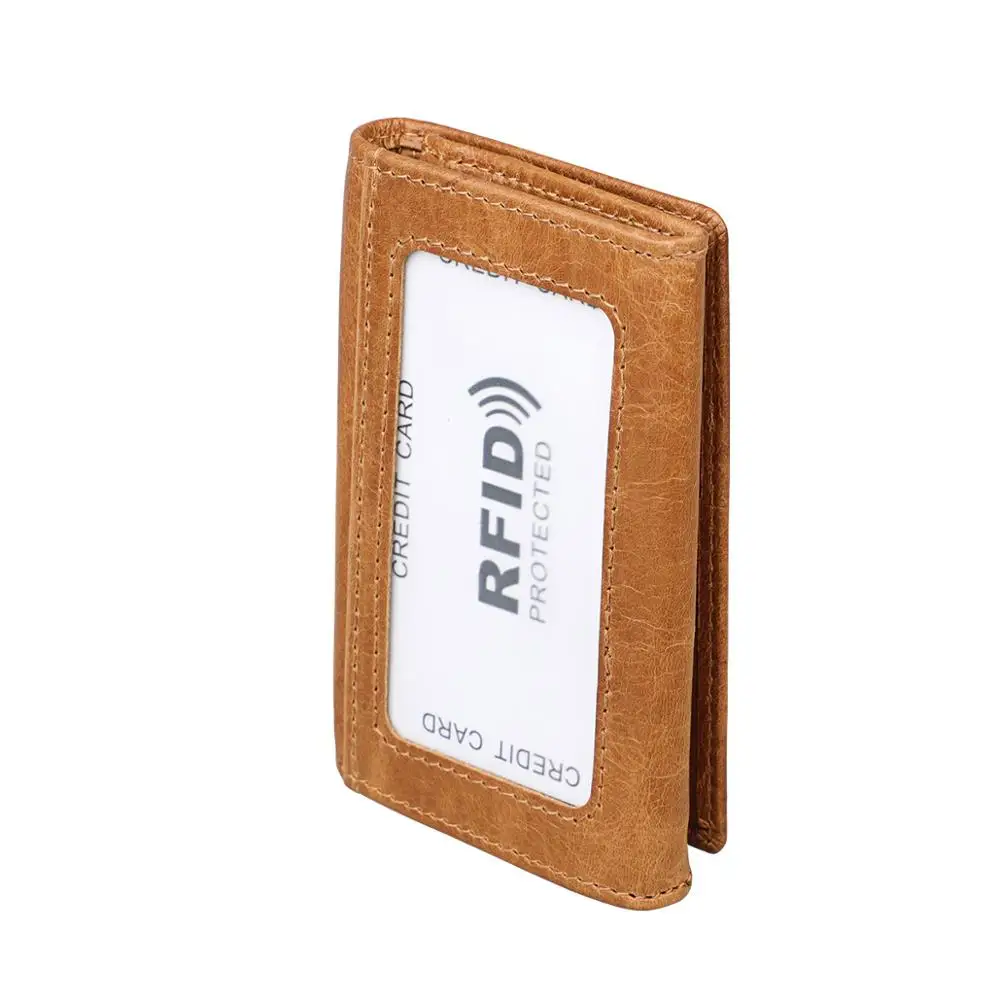 New Travel Wallet Card Holder RFID Organiser Pouch for Cards Money IDs Tri-fold Multi-function Genuine Leather Hasp Storage Bag | Багаж и