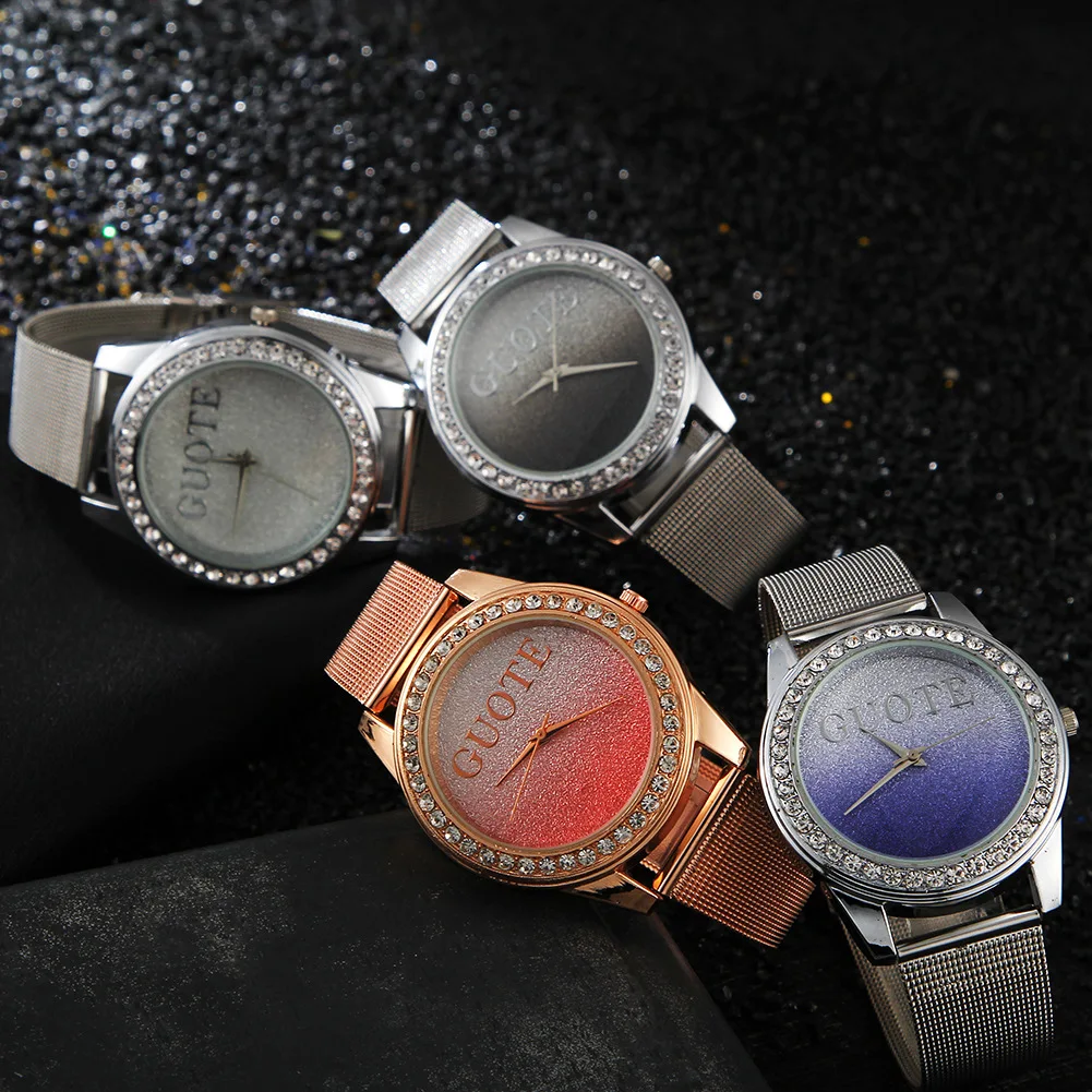GT Fruit Silver Pink Gradient Color Luxury Scale Watch Fashion Casual With Rhinestone Alloy Steel Band Fashion Quartz Watch 2021
GT Fruit Silver Pink Gradient Color Luxury Scale Watch Fashion Casual With Rhinestone Alloy Steel Band Fashion Quartz Watch 2021