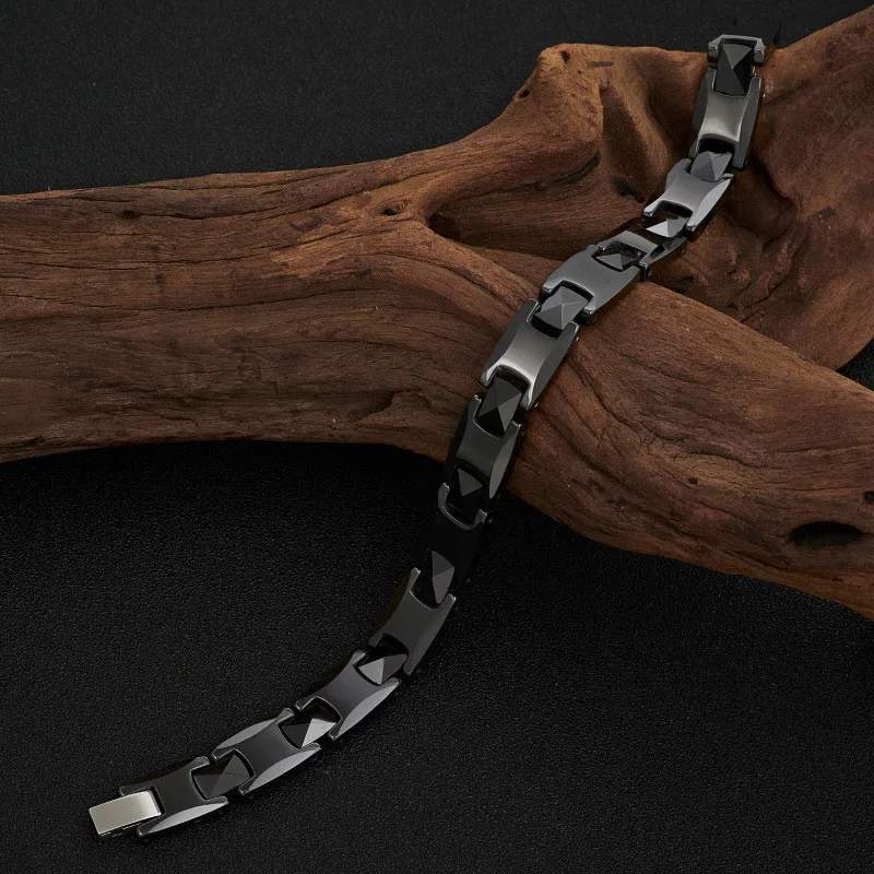 NHGBFT Mens Stainless steel Health Magnetic Bracelet For Women Black/White Ceramic Bracelets
NHGBFT Mens Stainless steel Health Magnetic Bracelet For Women Black/White Ceramic Bracelets