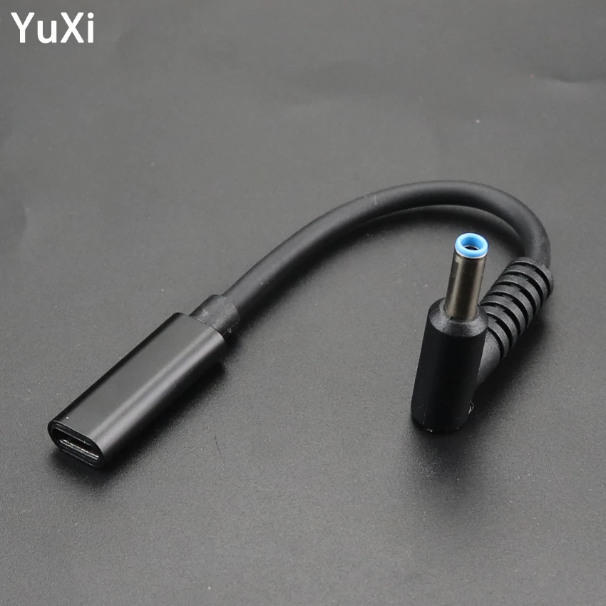 USB Type C Female to 4.5*3.0mm Plug DC Power Adapter Connector USB-C to DC 4.5 mm Plug Charging Converter for HP Laptop
USB Type C Female to 4.5*3.0mm Plug DC Power Adapter Connector USB-C to DC 4.5 mm Plug Charging Converter for HP Laptop