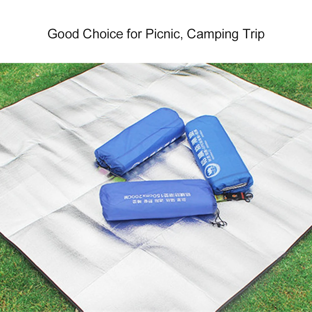 New Camping Mat Waterproof Aluminum Foil EVA Foldable Sleeping Picnic Beach Mattress Outdoor Mat Pad 3 Size 100/150/200*200CM
New Camping Mat Waterproof Aluminum Foil EVA Foldable Sleeping Picnic Beach Mattress Outdoor Mat Pad 3 Size 100/150/200*200CM