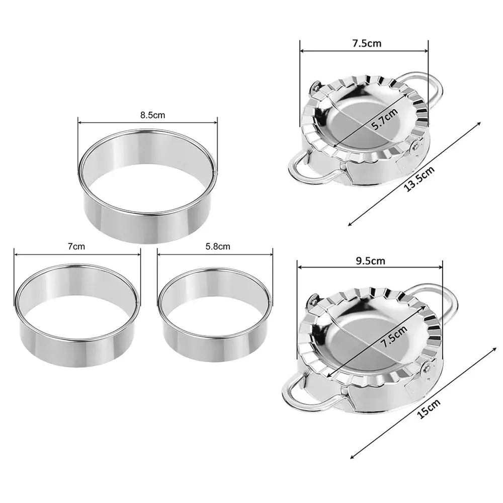 WALFOS 5pcs Stainless Steel Dumpling Tool Set Dumpling Press And Cutter Dumpling Mold 
WALFOS 5pcs Stainless Steel Dumpling Tool Set Dumpling Press And Cutter Dumpling Mold