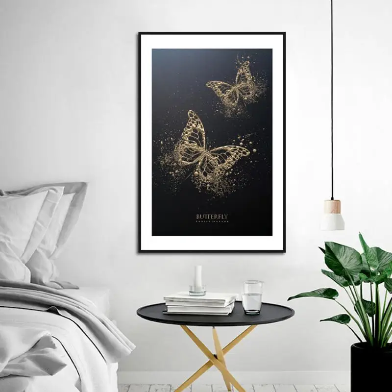 Nordic Modern Black And Gold Butterfly Creative Living Room And Hotel Luxury Animal Frameless Decorative Painting
Nordic Modern Black And Gold Butterfly Creative Living Room And Hotel Luxury Animal Frameless Decorative Painting